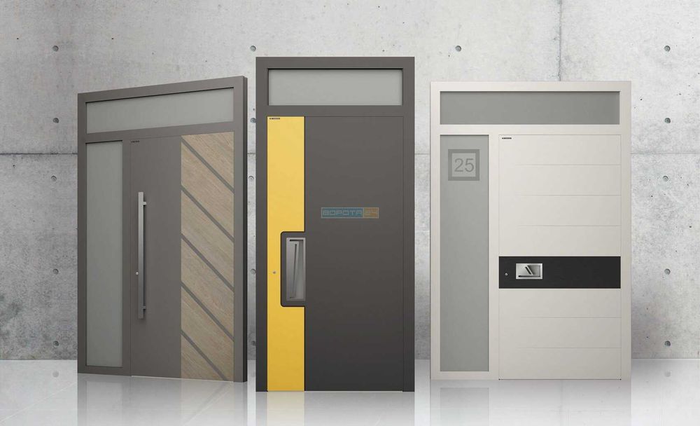 Входные наружные двери алюминиевые для дома WISNIOWSKI CREO 325, 1300, 2300, CREO, WISNIOWSKI
