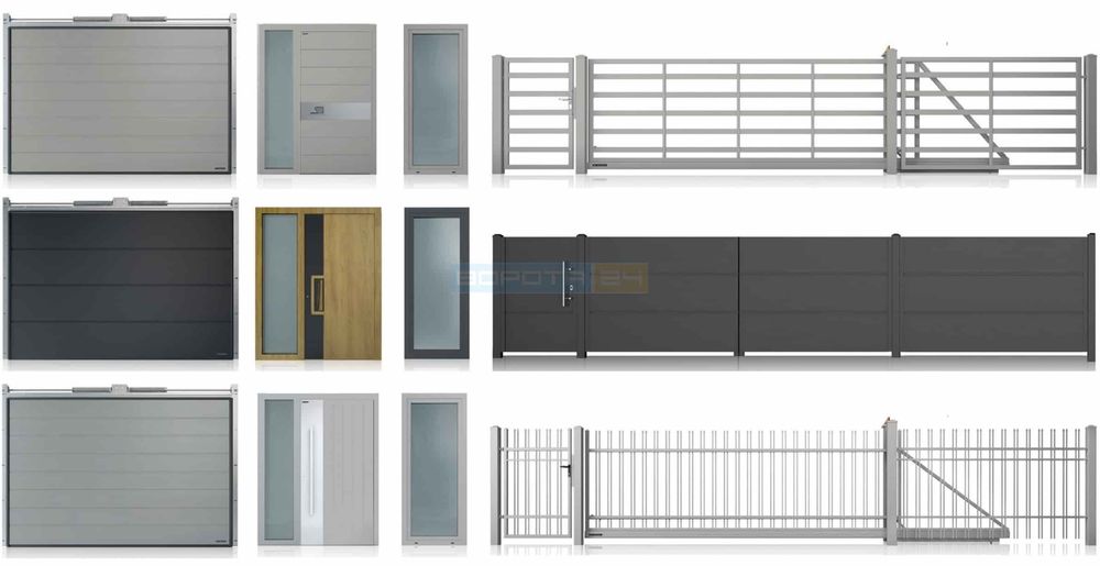 Входные наружные двери алюминиевые для дома WISNIOWSKI CREO 335, 1300, 2300, CREO, WISNIOWSKI