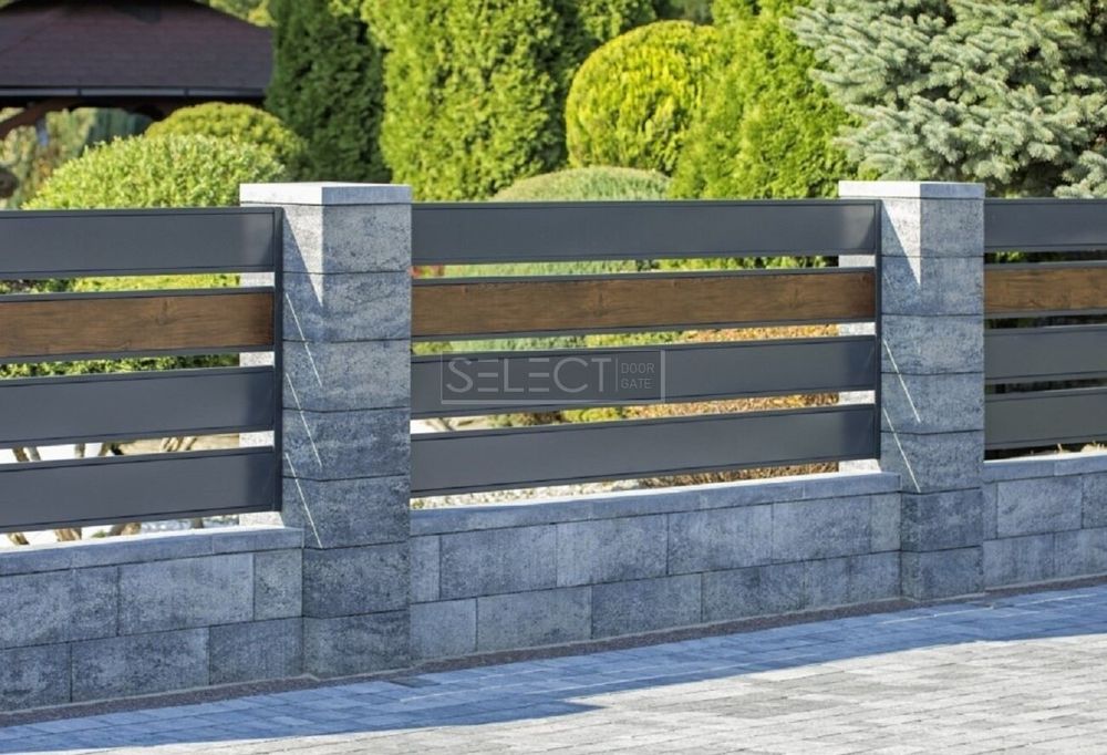 ОГОРОЖІ SELECT - металеві паркани серії PLUS LINE, розмір 3000х1000 мм, 3000, 1000, SELECT PLUS LINE, SELECT