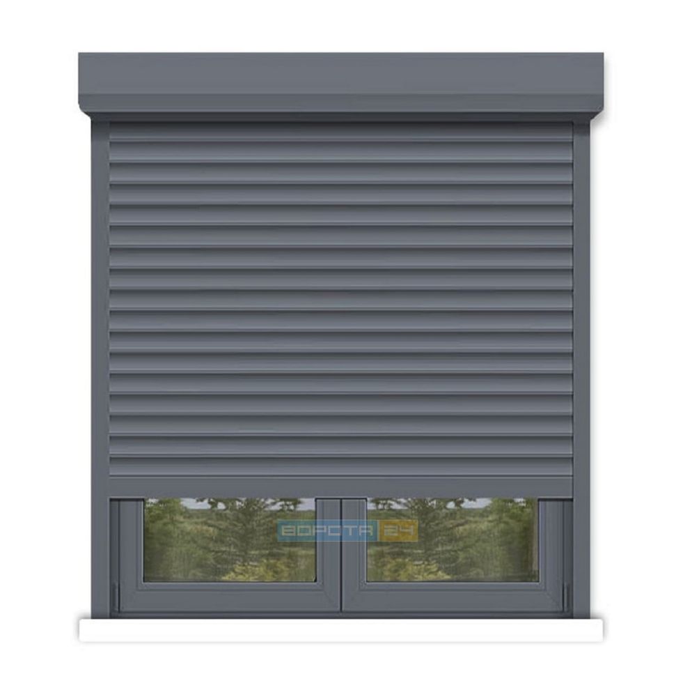 Ролети алюмінієві на вікна та двері ALUPROF 1300х1400, 1300, 1400, 39, Механічне, ALUPROF