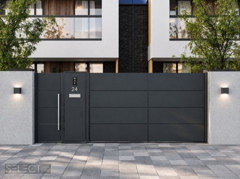 Відкатні ворота SELECT серії PANEL, розмір 4500х2000, 4500, 2000, SELECT, SELECT PANEL