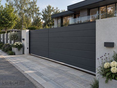 Відкатні ворота SELECT серії PANEL, розмір 5000х2000, 5000, 2000, SELECT, SELECT PANEL