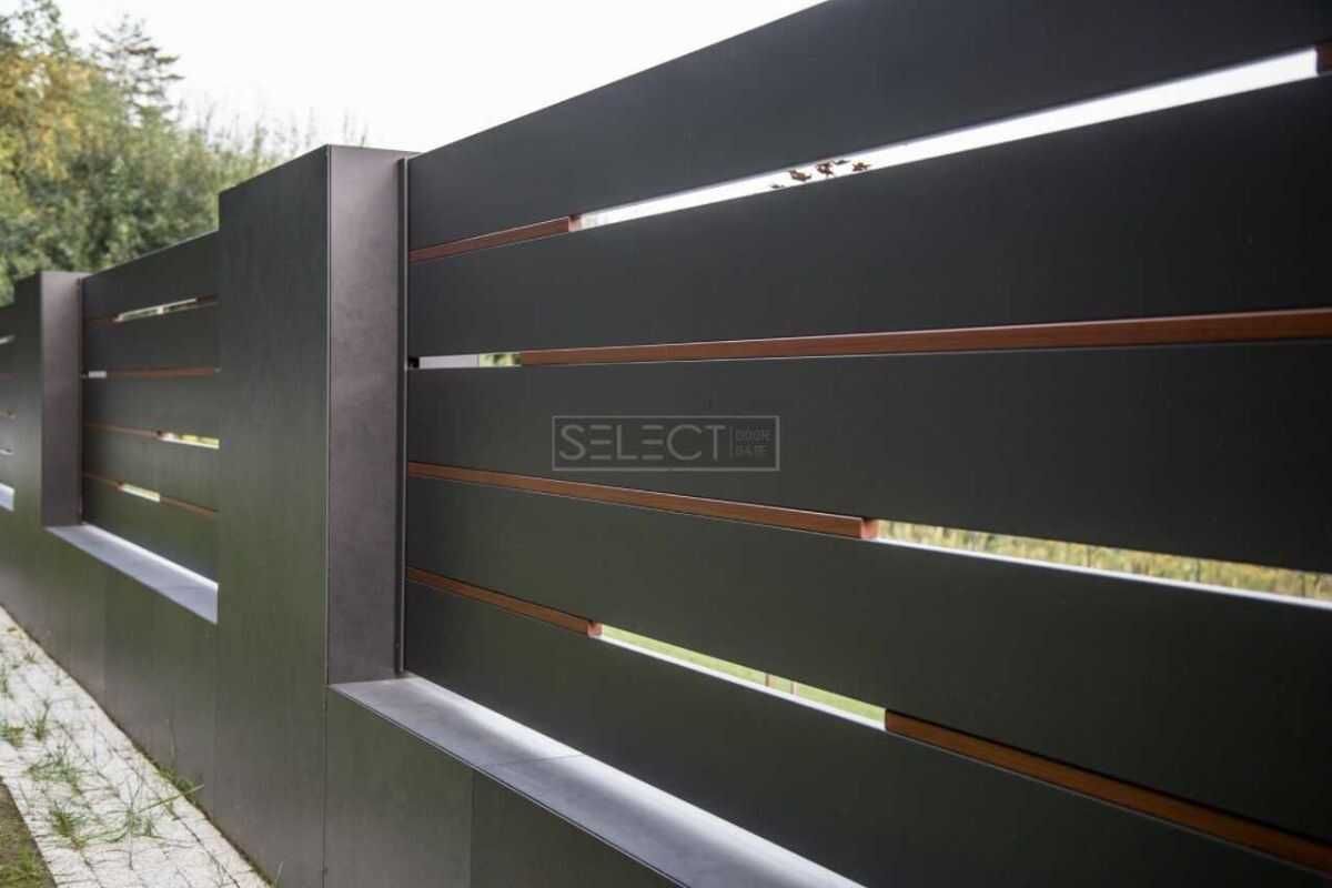 паркани з металевого профілю - сайдинг для огорожі приватного будинку - Івано-Франківськ
