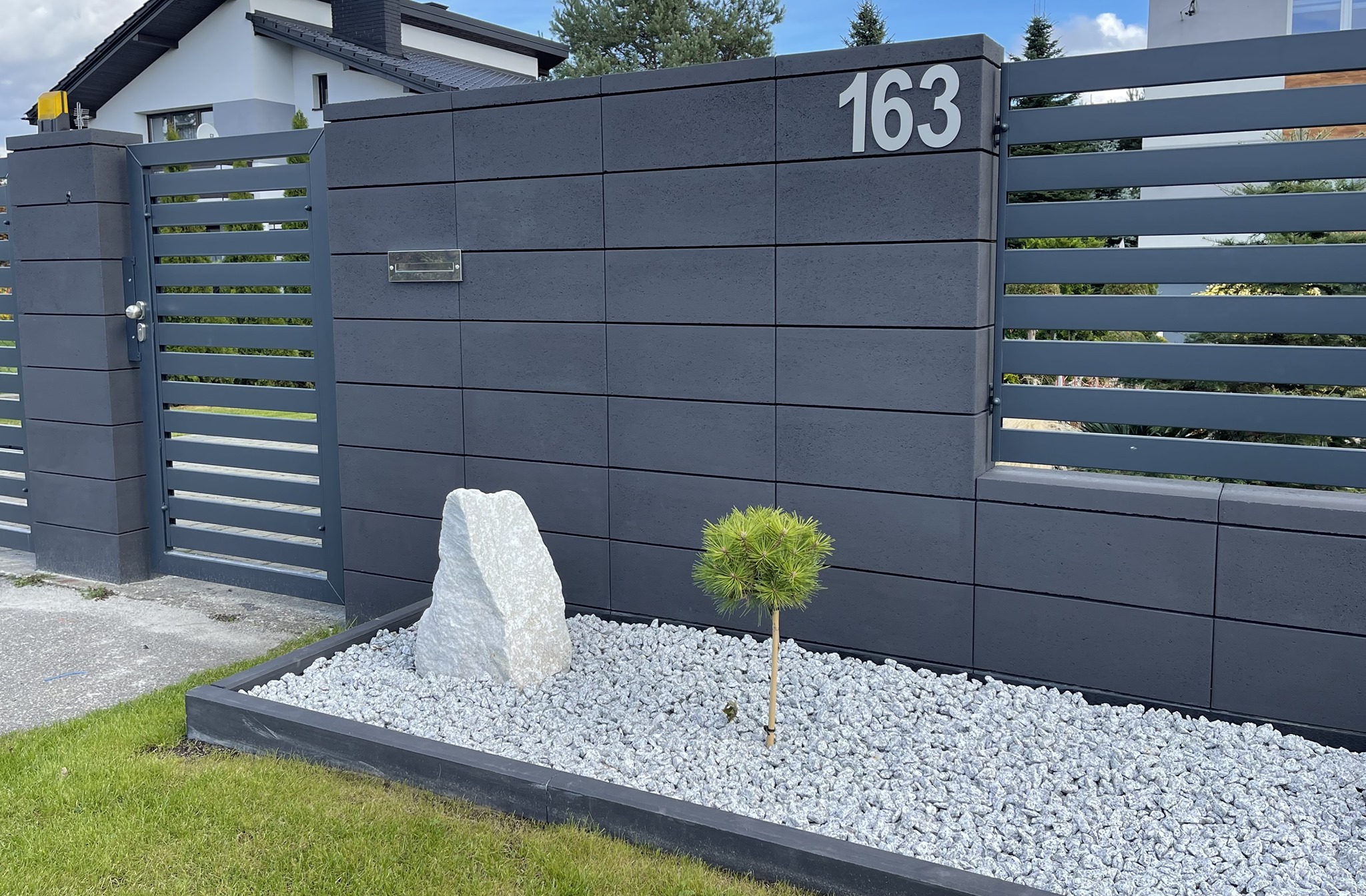 БЛОК ДЛЯ ЗАБОРА ПАРКАН SELECT ANTHRACITE ГРАФІТ