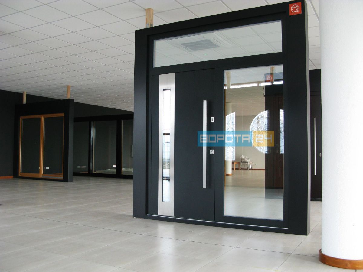 алюмінієві сучасні двері від литовського виробника - фото, ціна