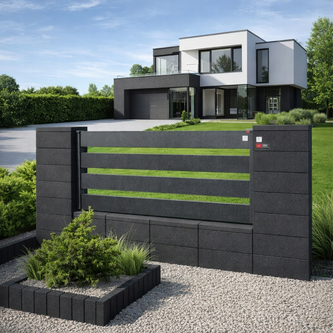 БЛОК ДЛЯ ЗАБОРА ПАРКАН SELECT ANTHRACITE ГРАФІТ