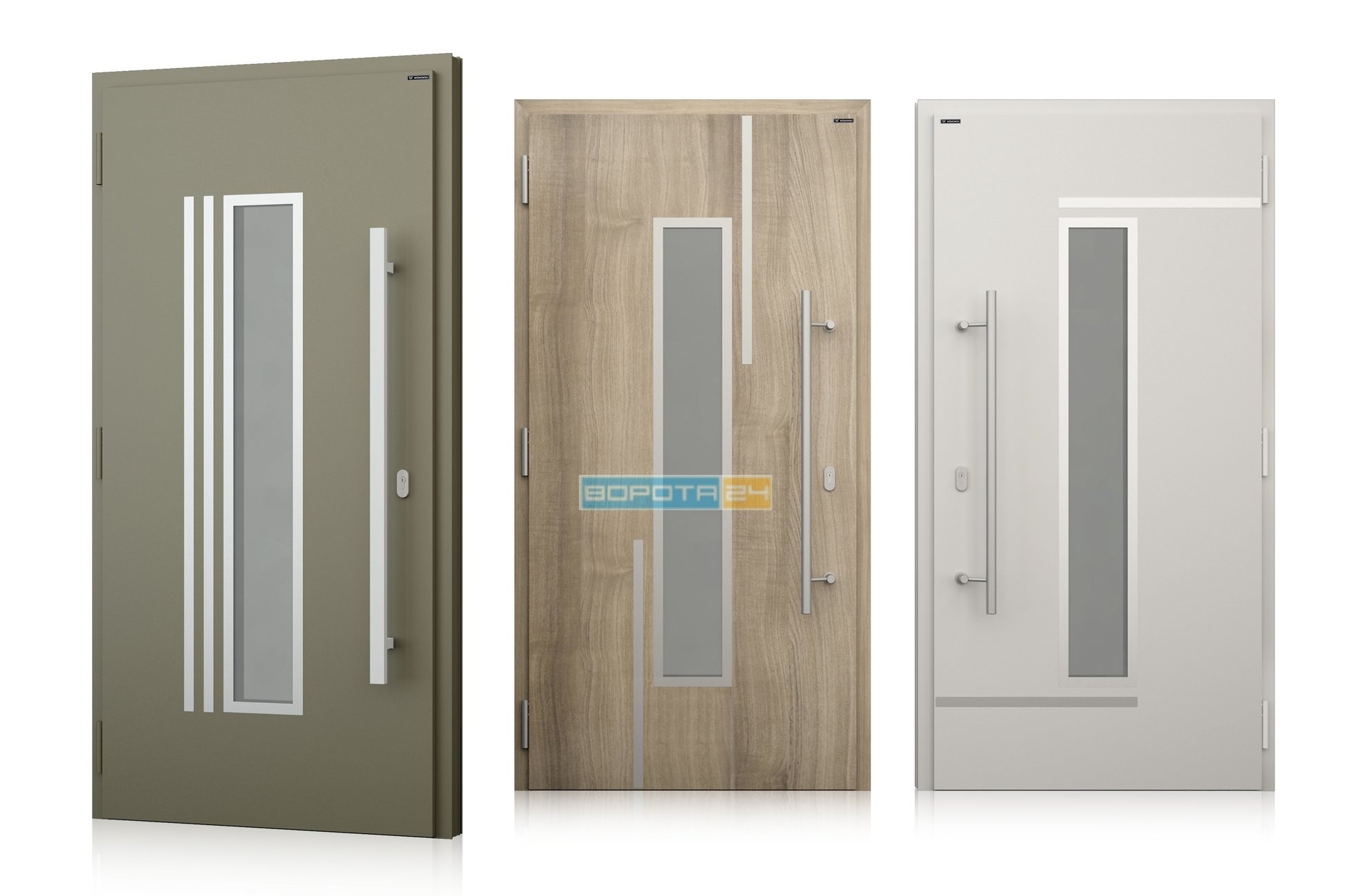 дизайн та фото красивих дверей з профілю - утеплені двері