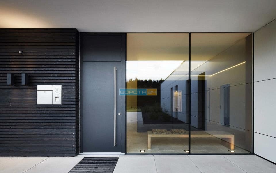 ціна дверей для дому - красиві вуличні двері з доводчиком - магнітним порогом - терморозширенням