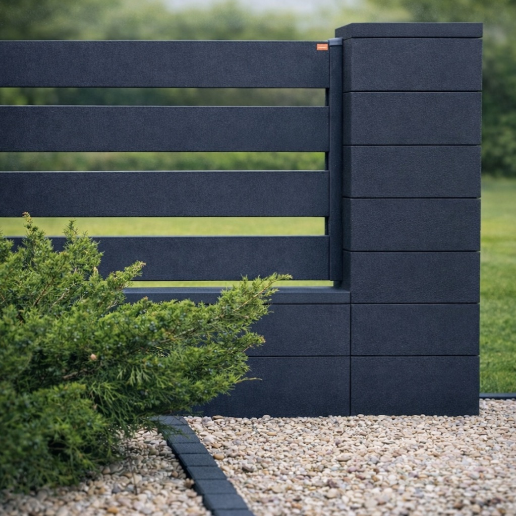 БЛОК ДЛЯ ЗАБОРА ПАРКАН SELECT ANTHRACITE ГРАФІТ