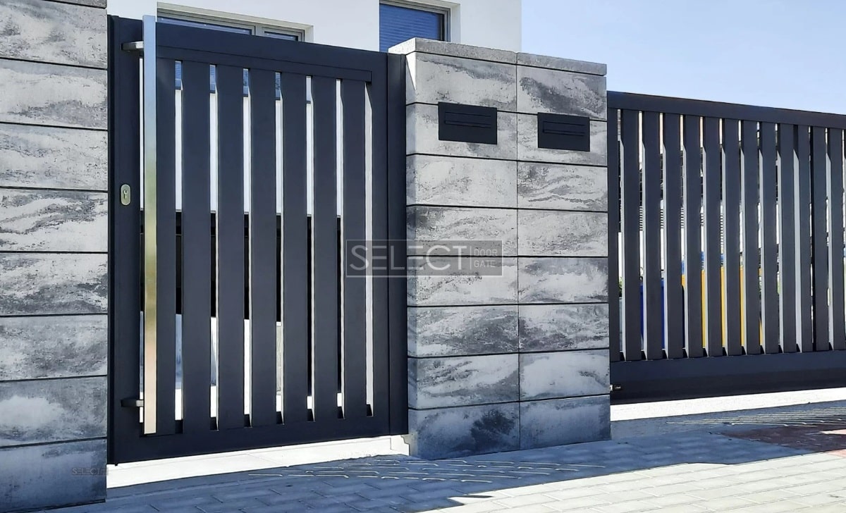 Бетонні блоки та металеві секції - купити сучасний паркан СЕЛЕКТ