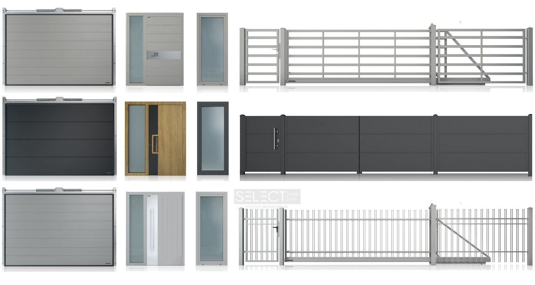 Замовити виготовлення сучасних огорож - металеві паркани та вуличні відкатні ворота для приватного будинку - европейский виробник Wisniowski