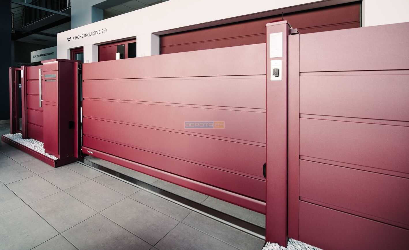 Двери входные алюминиевые - гаражные секционные ворота - уличные откатные ограждения