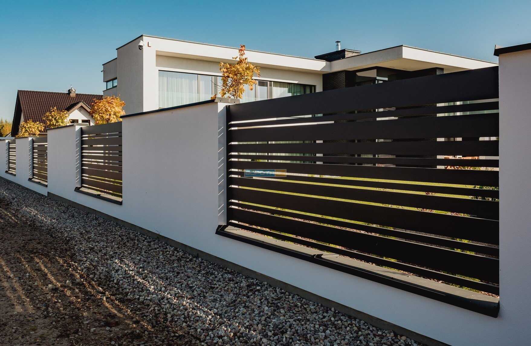 Паркани металеві для приватного будинку - огородження з металу оцинковані Жалюзі, Ранчо