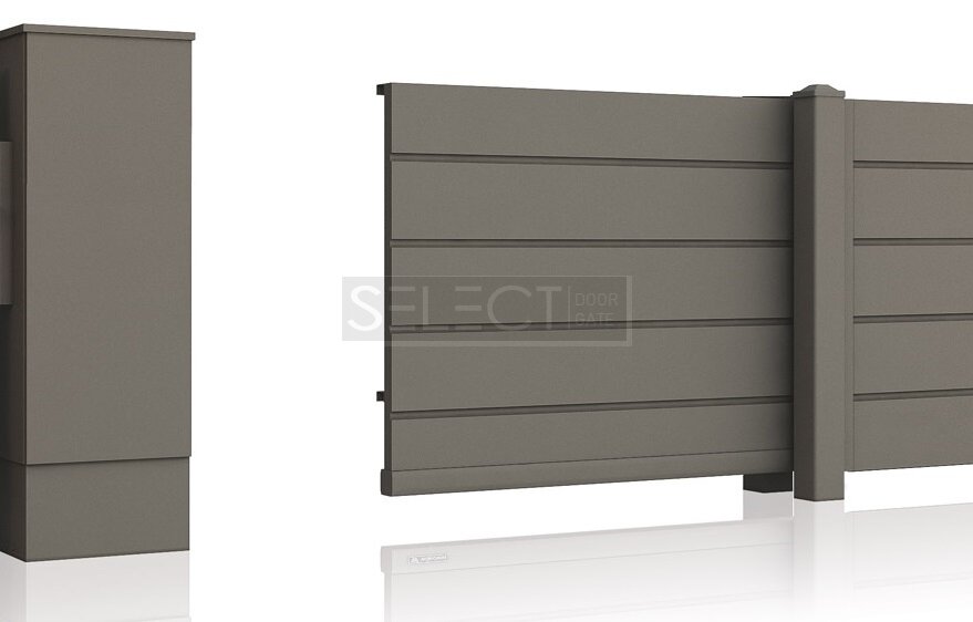 Заборы секционные металлические для ограждения дома - Дизайн от завода Селект - Решетчатые по типу Ранчо, Жалюзи, Панель