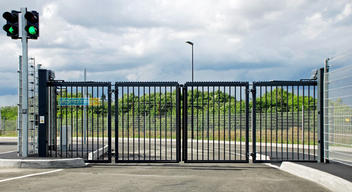 цена на промышленные откатные ворота - решетчатые конструкции - киев