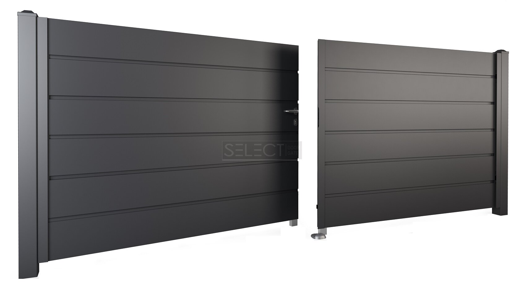 Оцинковані металеві відкатні ворота від виробника SELECT серія Panel