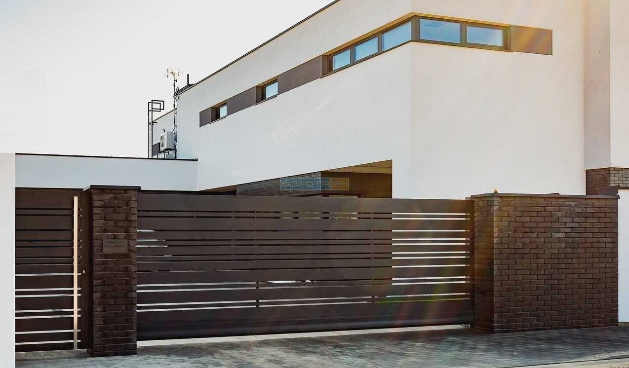 серія сучасних воріт та парканів SELECT DECO LINE - огорожі металеві для приватного будинку у Львові